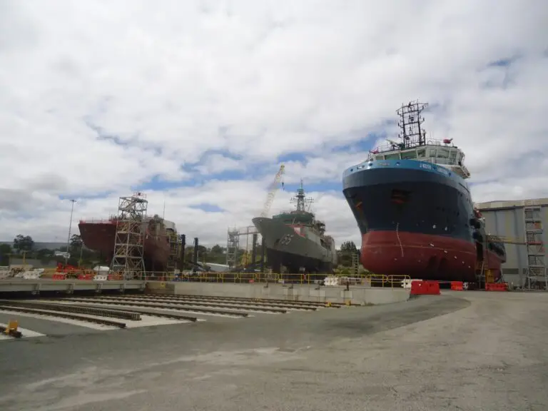 Dry berths 1,3, & 4 at BAE Systems shipyard Henderson W.A.